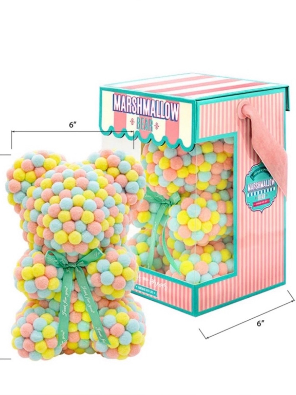 Plush Decorative Accent - Pastel Multicolor - Picture 3 of 3